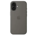 Custodia in silicone con MagSafe - iPhone 16 Plus – Grigio minerale + Pellicola in idrogel inclusa