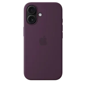 Coque silicone avec MagSafe - iPhone 16 Plus – Prune + Film Hydrogel inclus