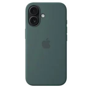 Coque silicone avec MagSafe - iPhone 16 Plus – Vert lacustre + Film Hydrogel inclus