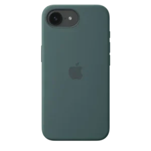 Coque silicone - iPhone 16e – Vert lacustre