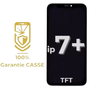 Ecran LCD iPhone 7 PLUS TFT - Noir - Garantie 100% CASSE
