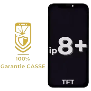 Ecran LCD iPhone 8 PLUS TFT - Noir - Garantie 100% CASSE