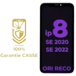 Ecran LCD iPhone 8 / SE 2020 / SE 2022 Original Reconditionné - Noir - Garantie 100% CASSE