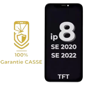 Ecran LCD iPhone 8 / SE 2020 / SE 2022 TFT - Noir - Garantie 100% CASSE