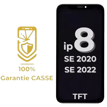 Ecran LCD iPhone 8 / SE 2020 / SE 2022 TFT - Noir - Garantie 100% CASSE