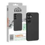 Eiger® - Samsung Galaxy S24 / S25 - Custodia rigida nera ultra-rinforzata in policarbonato