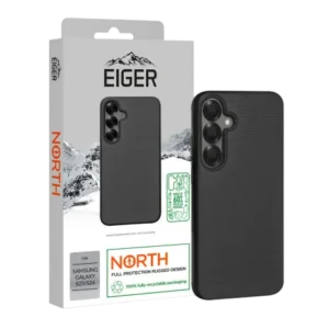 Eiger® - Samsung Galaxy S24 / S25 - Coque Rigide Noire Ultra-Renforcée Polycarbonate
