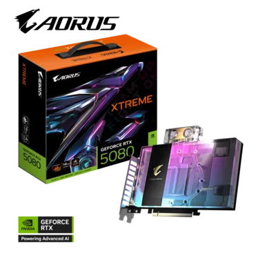 Gigabyte AORUS GeForce RTX™ 5080 XTREME WATERFORCE WB 16G