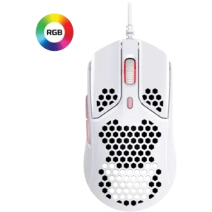 HyperX - Pulsefire Haste (Blanc/Rose) - Souris filaire Gaming