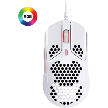 HyperX - Pulsefire Haste (Blanc/Rose) - Souris filaire Gaming
