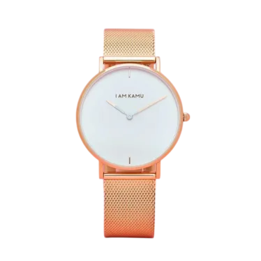 IAMKAMU Aurora - Montre en acier inoxydable - Quartz GL20 - Blanc