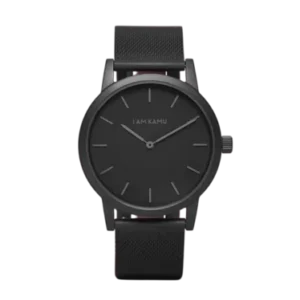 IAMKAMU Onyx - Montre en acier inoxydable - Quartz GL20 - Noir