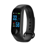 Montre Connectée SB7+ - Suivi de l'Activité, Fréquence Cardiaque + Notifications - Écran LED - Noir