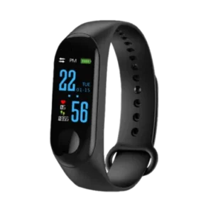 Montre Connectée SB7+ - Suivi de l'Activité, Fréquence Cardiaque + Notifications - Écran LED - Noir