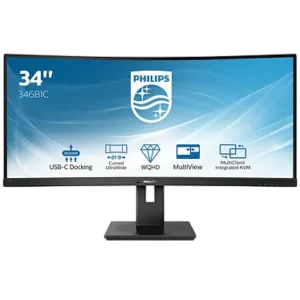 Philips B Line 346B1C/00 -Ecran incurvée 86,4 cm (34") 3440 x 1440 pixels Quad HD LCD - Noir