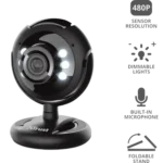 Trust Spotlight Pro – (BUR-16428) Webcam HD con microfono + illuminazione LED integrata