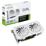 ASUS Dual GeForce RTX™ 4060 EVO OC White Edition 8G