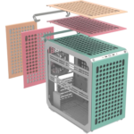 Cooler Master - QUBE 500 Flatpack -  Crème, Menthe, Rose (En kit)