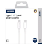 JELLICO B1 - Cable USB-C vers USB-C (3.1 A) - 1 mètre