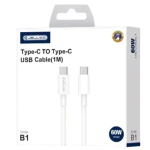 JELLICO B1 - Cable USB-C vers USB-C (3.1 A) - 1 mètre