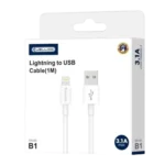 JELLICO B1 - USB to Lightning Cable (3.1 A) - 1 meter