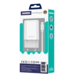 JELLICO EU02 - Adaptateur secteur USB (2.4 A) double port avec cable USB vers Lightning - Blanc
