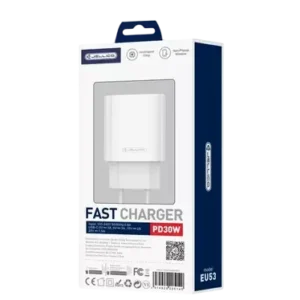 JELLICO EU53 - Adaptateur secteur USB-C (30W) - Blanc