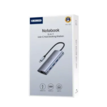 JELLICO HU-55 - Hub 5 en 1 USB-C vers USB X3, Micro-USB et RJ45