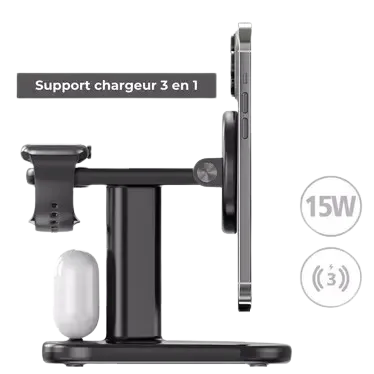JELLICO W13 - Chargeur à induction magnétique - (3 en 1) – Image 4