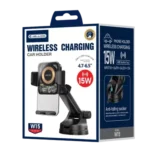 JELLICO W15 - Support voiture - Chargeur à induction magnétique (15W)
