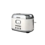 MUSE - Grille pain en acier inoxydable - 2 tranches- Blanc