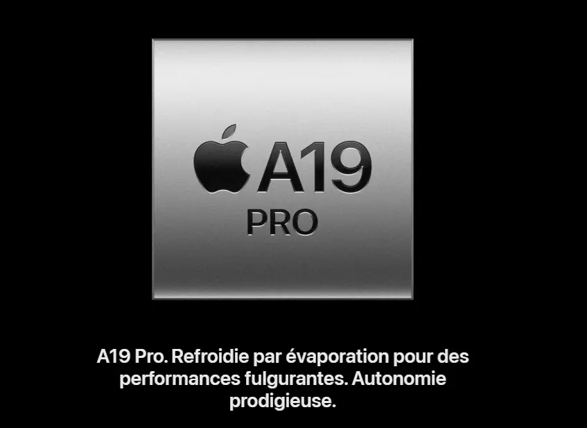 Processeur iPhone 17 Pro