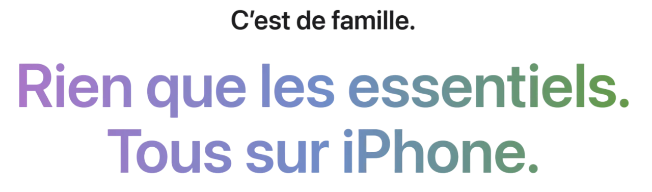 C’est de famille