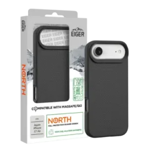 Eiger® - Coque Rigide Ultra-Renforcée Polycarbonate - Apple iPhone Air - Drop-Test 4 mètres MagSafe - Noir