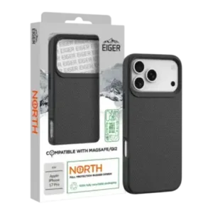 Eiger® - Coque Rigide Ultra-Renforcée Polycarbonate - Apple iPhone 17 PRO - Drop-Test 4 mètres MagSafe - Noir