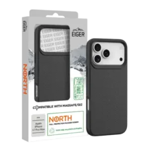 Eiger® - Coque Rigide Ultra-Renforcée Polycarbonate - Apple iPhone 17 Pro MAX - Drop-Test 4 mètres MagSafe - Noir