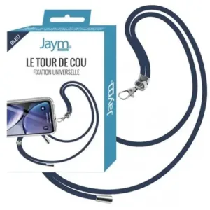 Jaym® - Tour de cou en nylon avec fixation universelle - Bleu marine