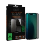 Eiger® - Verre trempé Premium 2.5D Privacy - Apple iPhone 16 Pro MAX / 17 Pro MAX