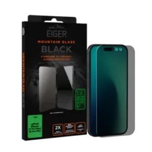 Eiger® - Verre trempé Premium 2.5D Privacy - Apple iPhone 16 Pro MAX / 17 Pro MAX