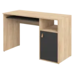 Bureau oxford Chêne 115 x 50 cm - Caisson - Tema Home - Noir