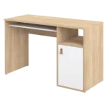 Bureau oxford Chêne 115 x 50 cm - Caisson - Tema Home - Blanc