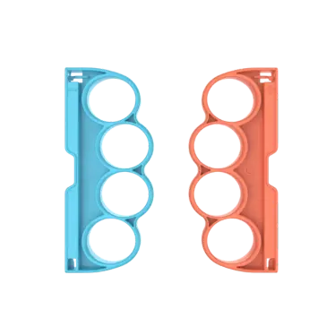 Grips de Boxe - DOBE TNS-5156 - Lot de 2 pour Nintendo Switch 2 - Orange/Bleu – Image 2