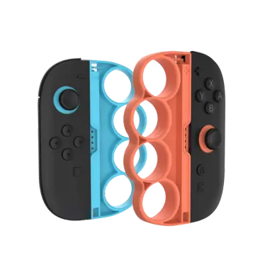 Grips de Boxe - DOBE TNS-5156 - Lot de 2 pour Nintendo Switch 2 - Orange/Bleu – Image 3
