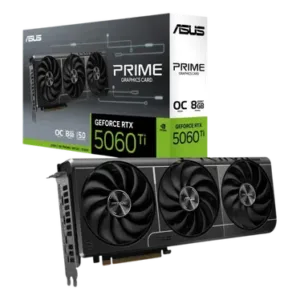 ASUS Prime GeForce RTX™ 5060 Ti NVIDIA 8 Go GDDR7 - Axial-tech OC Triple Fan