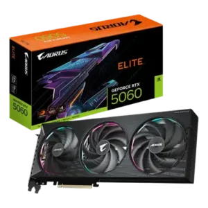 Gigabyte GeForce RTX™ 5060 AORUS E OC 8 Go GDDR7 - WINDFORCE 3X Triple Fan