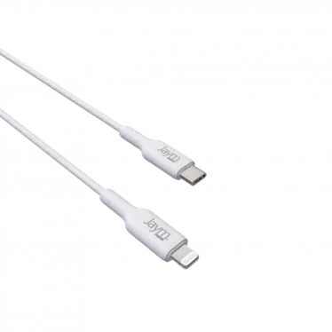 Jaym® Câble USB-C vers Lightning - Charge & Synchronisation MFi PD 3.0 (30W) - 2m - Blanc – Image 2