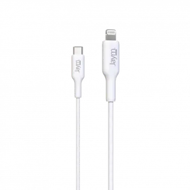 Jaym® Câble USB-C vers Lightning - Charge & Synchronisation MFi PD 3.0 (30W) - 2m - Blanc – Image 3