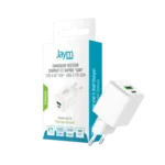 Jaym® Chargeur secteur compact GaN Double USB - USB-C 30W PD & PPS + USB-A 18W QC - Certifié GRS