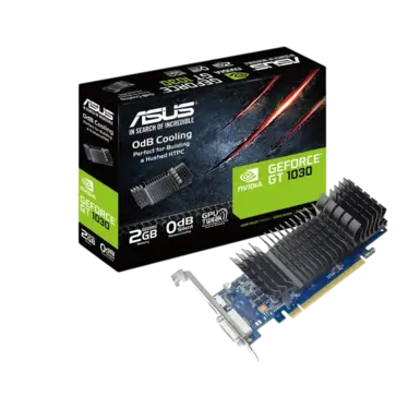 ASUS GeForce GT 1030 Silent 2 Go GDDR5 – HDMI / DVI-D Low Profile