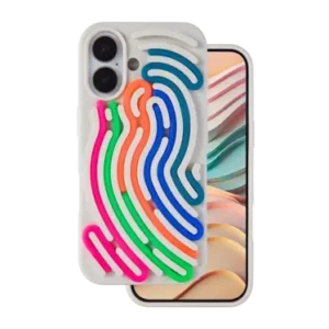 Coque Silicone iPhone 16 - ARTLINE 3D Beige